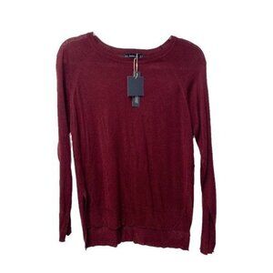 Zara Knit Burgundy Lightweight Sweater